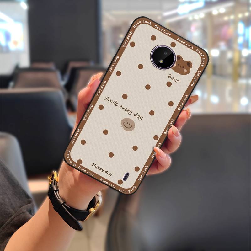 Anti-dust Dirt-resistant Phone Case For Nokia C10/C20 Cartoon Cute Silicone Phone Pouch Full wrap Protective Soft case. 