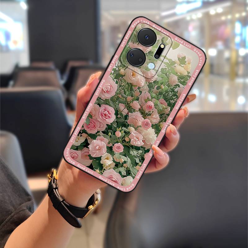 Silicone%20Shockproof%20Phone%20Case%20For%20Honor%20X7a/Play7T%205G%20Soft%20case%20Cute%20Full%20wrap%20Phone%20Pouch%20flower%20Oil%20Painting%20TPU%20-%20Image%209