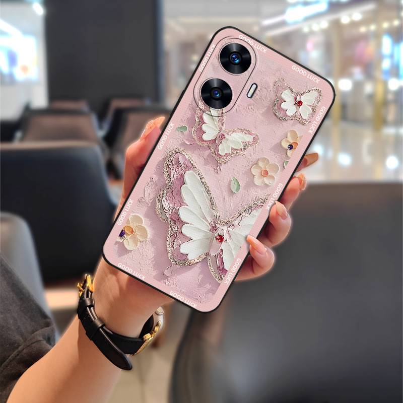 Anti-dust%20Soft%20case%20Phone%20Case%20For%20OPPO%20Realme%20C55/Narzo%20N55%20TPU%20flower%20Oil%20Painting%20Waterproof%20Cute%20Dirt-resistant%20-%20Image%209