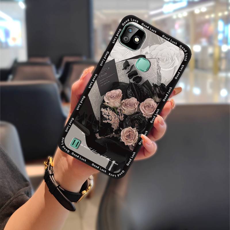TPU%20Protective%20Phone%20Case%20For%20infinix%20X612/Smart%20HD%202021%20Back%20Cover%20Oil%20Painting%20flower%20Waterproof%20Cute%20Phone%20Pouch%20-%20Image%209
