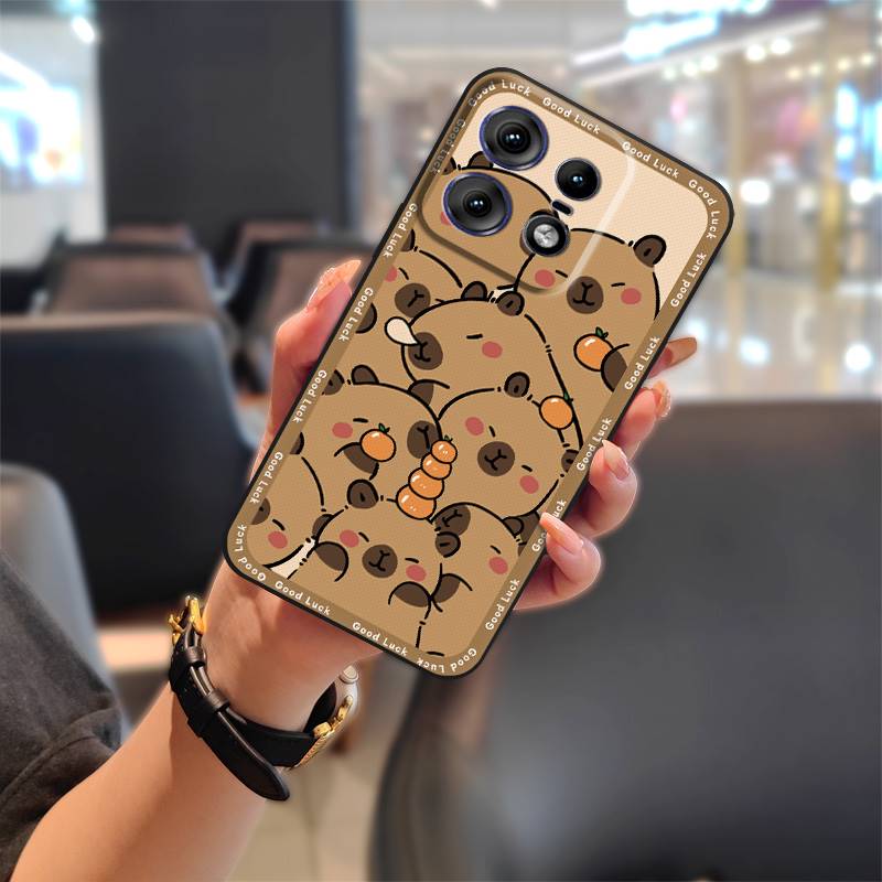 MYDING-Phone Case for MOTO Edge50 Pro/Edge50S pro,  Cute Graffiti Anti-knock