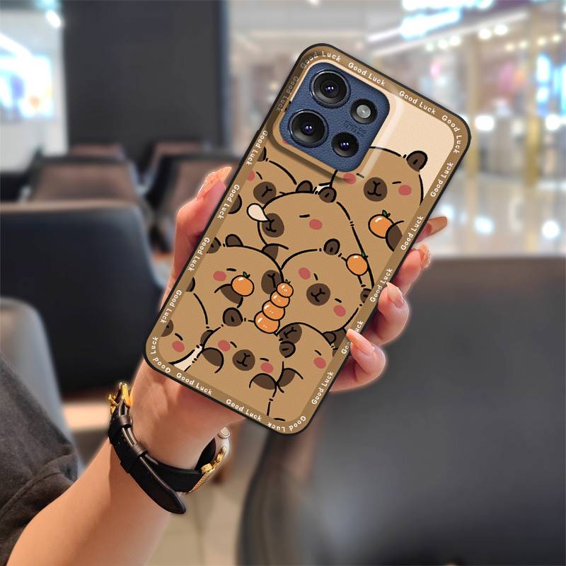 MYDING-Phone Case for MOTO G 5G 2025, Cartoon Back Cover Cute Silicone TPU