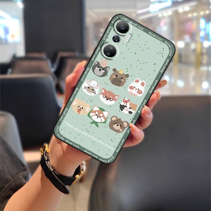 Graffiti Cute Phone Case For infinix X6826/Hot20 4G/Free Fire Soft case Full wrap Fashion Design TPU Back Cover Animals. 