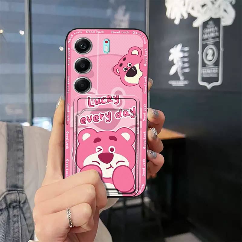 protective Card slot Phone Case For Tecno Camon40 4G/CM5 Full wrap TPU Card bag Back Cover Anti-knock Cover Anti-dust. 