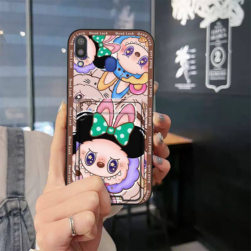 Cover%20Cute%20Phone%20Case%20For%20Samsung%20Galaxy%20M20/SM-M205FD%20protective%20Fashion%20Design%20Card%20bag%20Full%20wrap%20Card%20slot%20Cartoon%20-%20Image%209