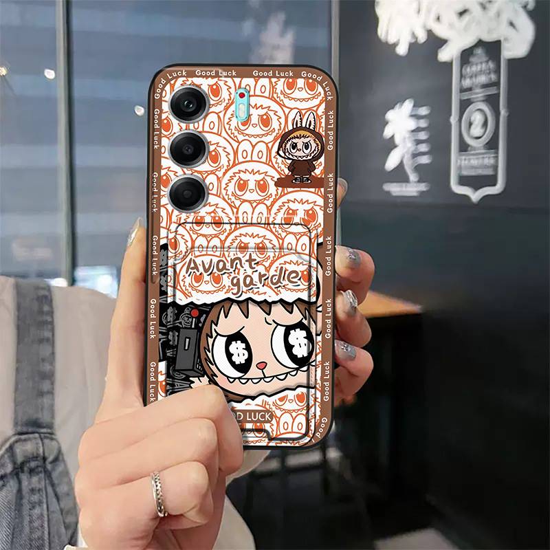 Silicone Full wrap Phone Case For Tecno Camon40 4G/CM5 Cute Card slot Durable Soft case protective Graffiti Cover TPU. 