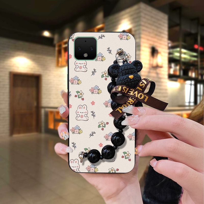 Back%20Cover%20Cartoon%20Phone%20Case%20For%20Google%20Pixel%204XL%20Bear%20bracelet%20protective%20case%20Black%20pearl%20pendant%20Waterproof%20cute%20-%20Image%209