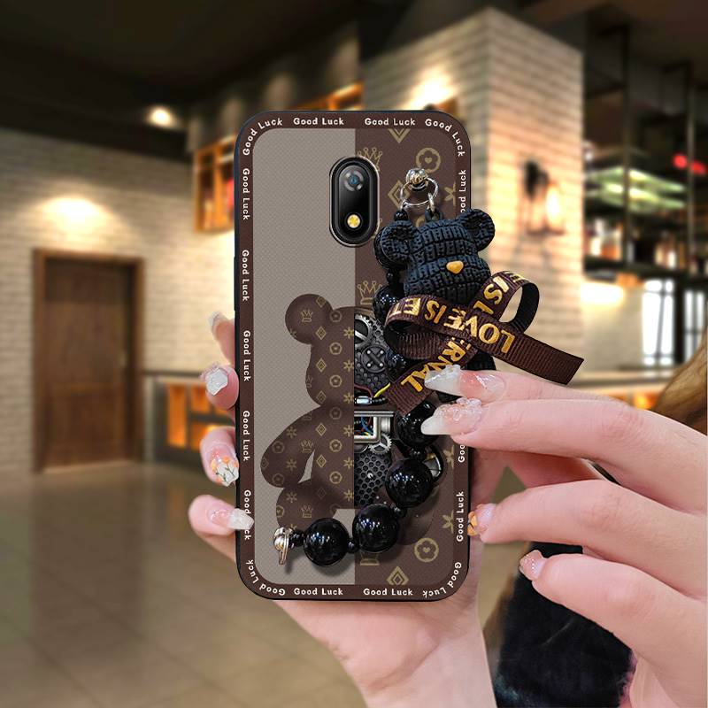 Waterproof%20Bear%20bracelet%20Phone%20Case%20For%20Itel%20A16/A16%20Plus%20Back%20Cover%20protective%20case%20Skin-friendly%20feel%20silicone%20Cartoon%20-%20Image%209