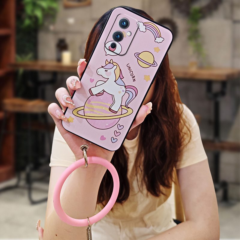 MYDING-Phone Case for One Plus 9/1+9, Creative Cute Youth Solid Color Cartoon