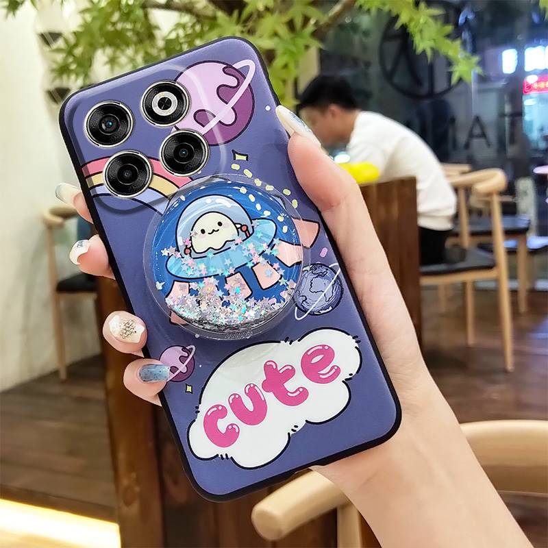 Dirt-resistant Glitter Phone Case For ZTE Blade V70 Anti-knock