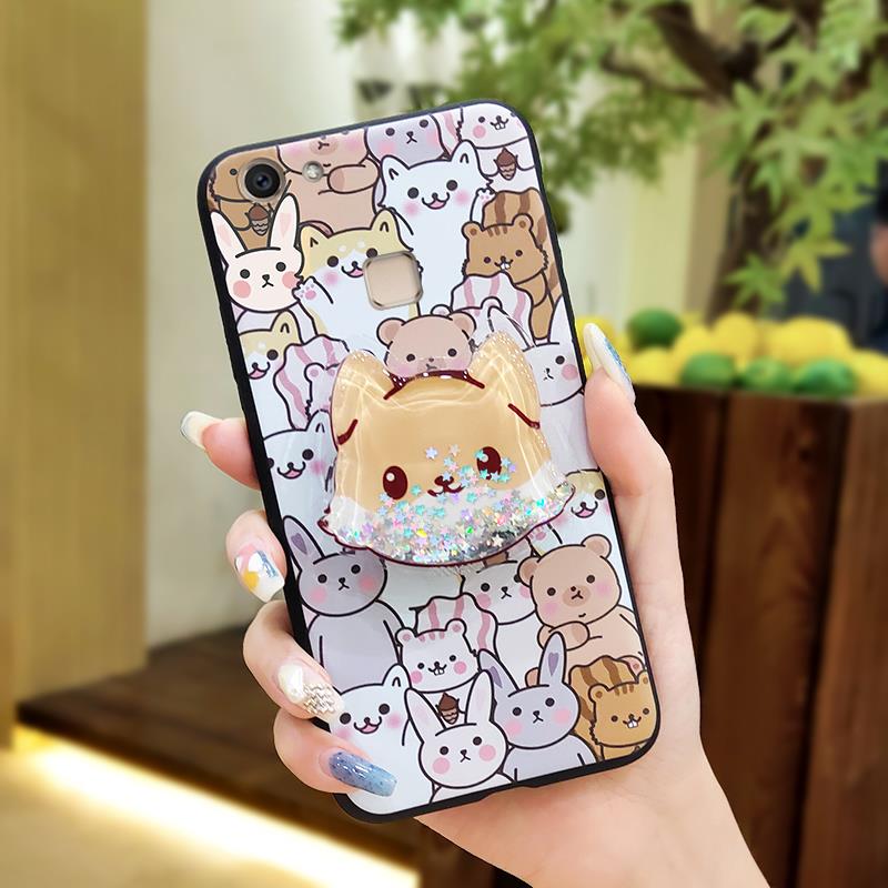 Cartoon%20Waterproof%20Phone%20Case%20For%20VIVO%20V7%20Plus/Y79/Y73%20Soft%20Case%20Back%20Cover%20Fashion%20Design%20quicksand%20cute%20Anti-knock%20TPU%20-%20Image%209