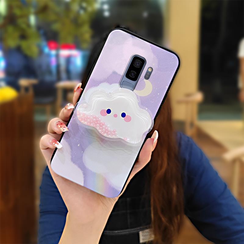 cute%20Soft%20Case%20Phone%20Case%20For%20Samsung%20Galaxy%20S9%20Plus/S9+/SM-G9650%20TPU%20Glitter%20Dirt-resistant%20Rotatable%20stand%20Durable%20-%20Image%209
