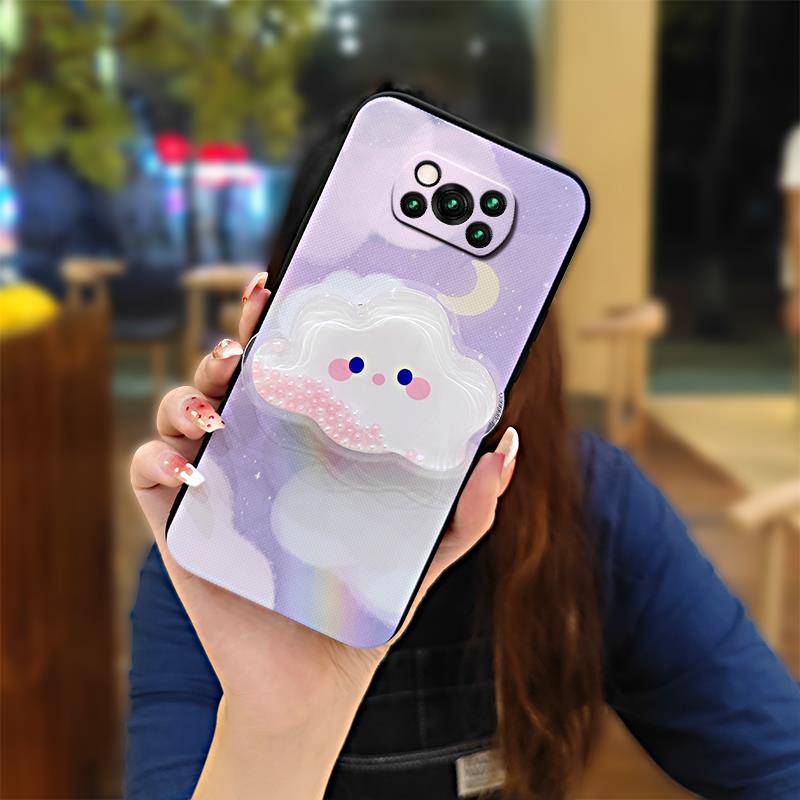 Back Cover Waterproof Phone Case For Xiaomi Poco X3 NFC/X3 Pro protective Glitter phone lens protection Simplicity TPU. 