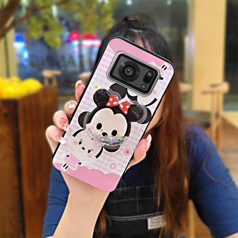 cute Back Cover Phone Case For Sharp Aquos R6/SH-51B/P6/R6G quicksand Simplicity phone lens protection Glitter TPU. 