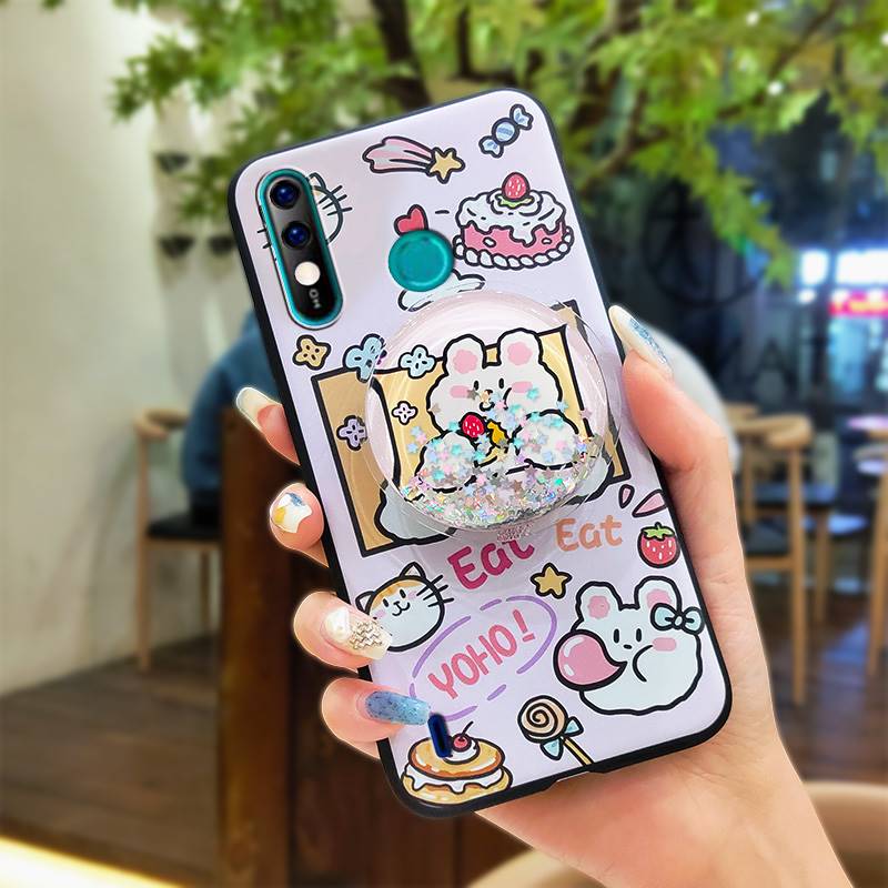 Glitter%20Waterproof%20Phone%20Case%20For%20Itel%20A56/A56%20Pro%20Back%20Cover%20drift%20sand%20Simplicity%20Cute%20Kickstand%20Durable%20protective%20-%20Image%209