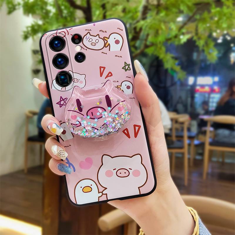 Cartoon%20Rotatable%20stand%20Phone%20Case%20For%20Samsung%20Galaxy%20S23%20Ultra/SM-S918U%20Durable%20phone%20lens%20protection%20Anti-dust%20Cute%20-%20Image%209