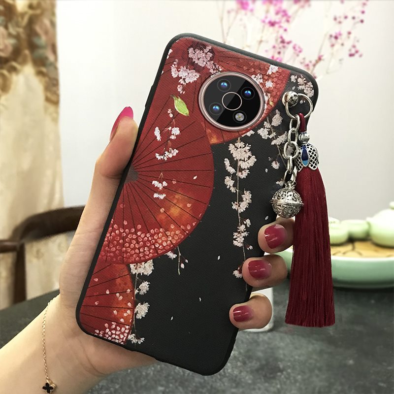 tassel Back Cover Phone Case For Nokia G50 protective Shockproof Chinese Style Silicone bell Waterproof Anti-dust TPU. 