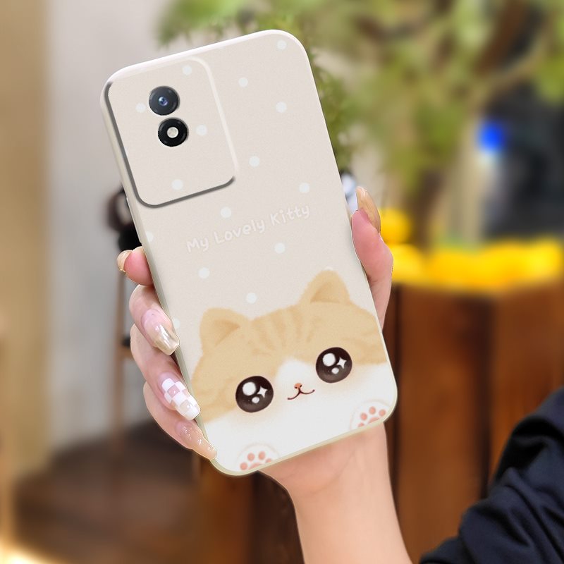 Liquid%20silicone%20shell%20phone%20case%20Phone%20Case%20For%20VIVO%20Y02%204G/Y11%202023/Y02A/Y02T%20Lens%20bump%20protection%20cat%20Cartoon%20cute%20-%20Image%209