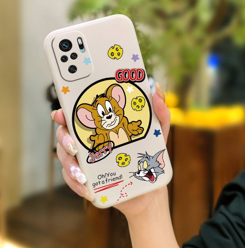 Waterproof Silicone Phone Case For Xiaomi Redmi Note10 4G/Note10S Simplicity colorful cute Soft Case Durable Solid color. 