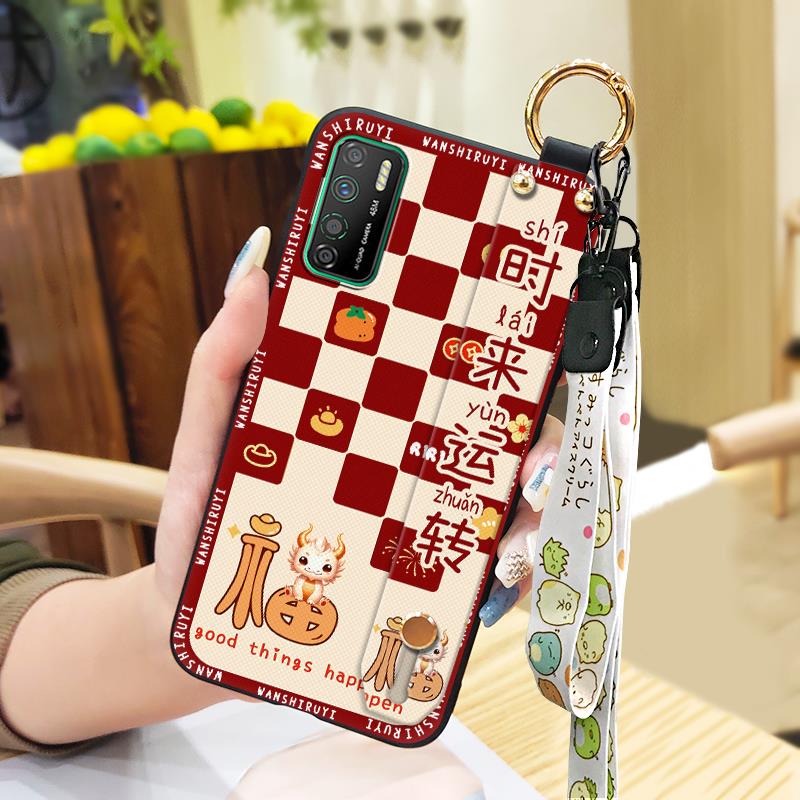 Back%20Cover%20Shockproof%20Phone%20Case%20For%20Infinix%20X656/X655/Note7%20Lite%20Anti-dust%20Dirt-resistant%20Kickstand%20Cartoon%20Wristband%20-%20Image%209