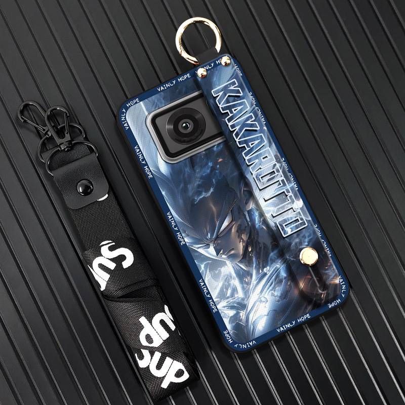 Back Cover Wristband Phone Case For Sharp Aquos R6/SH-51B/P6/R6G Soft case Dirt-resistant protective Lanyard Kickstand. 