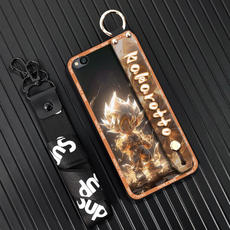 Back Cover Wristband Phone Case For Xiaomi Redmi GO Silicone Phone Holder Cartoon Fashion Design Dirt-resistant Cute. 