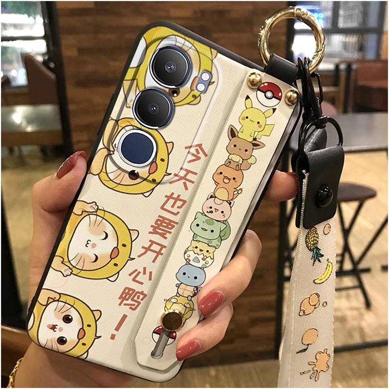 Dirt-resistant Durable Phone Case For VIVO Y50 5G China 2025/Y50m Silicone Anti-dust Ring Cartoon cell phone cover Cute. 