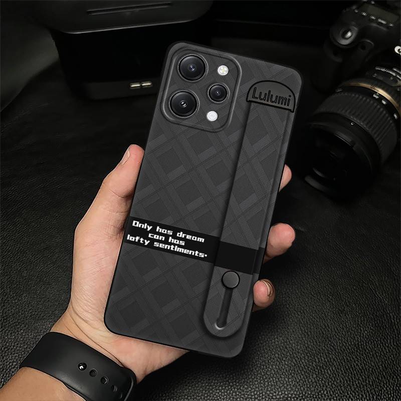 geometry Durable Phone Case For Redmi12 4G masculine Waterproof Phone Holder simple Anti-dust personality commerce. 