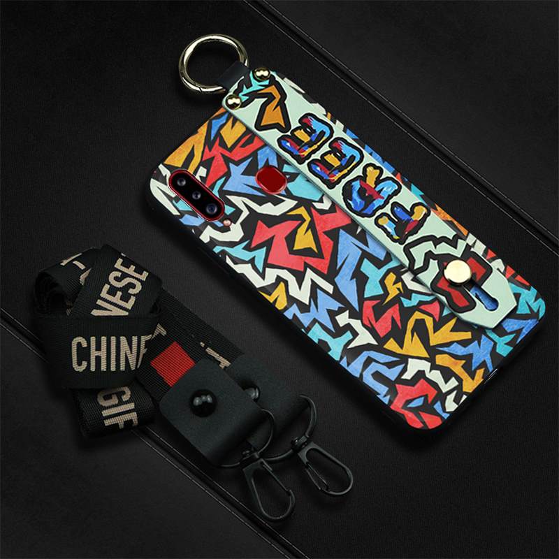 MYDING-Phone Case for Samsung Galaxy A20S, Personality Fashion Design Ring
