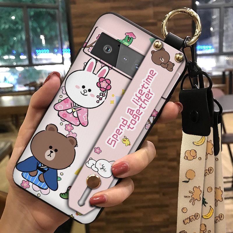 Lanyard Durable Phone Case For Google Pixel 6 Pro Waterproof protective ring Wrist Strap Wristband Dirt-resistant Cute. 